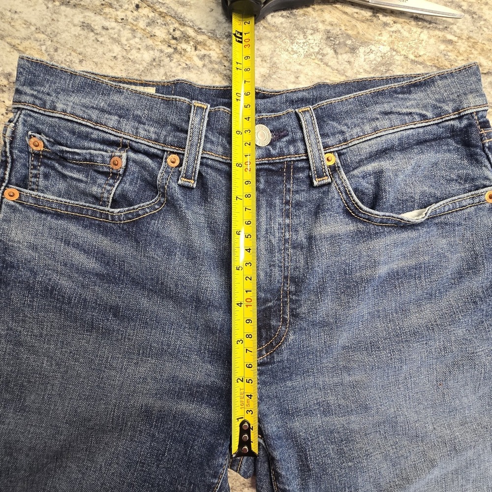 Levi's 502 Jean Shorts Size 28x9 Womens Dolphin Patch On Back Pocket. - Picture 8 of 10